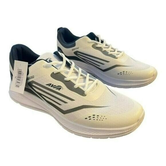 Avia Other - Avia White Navy Athletic Sneaker Running Shoe NEW Mens Size 12